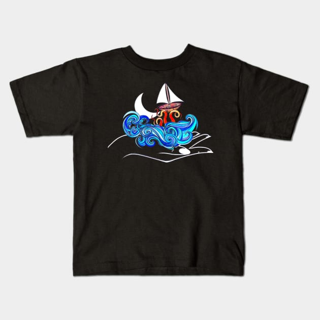 Come Sail Away Kids T-Shirt by exentric-wren